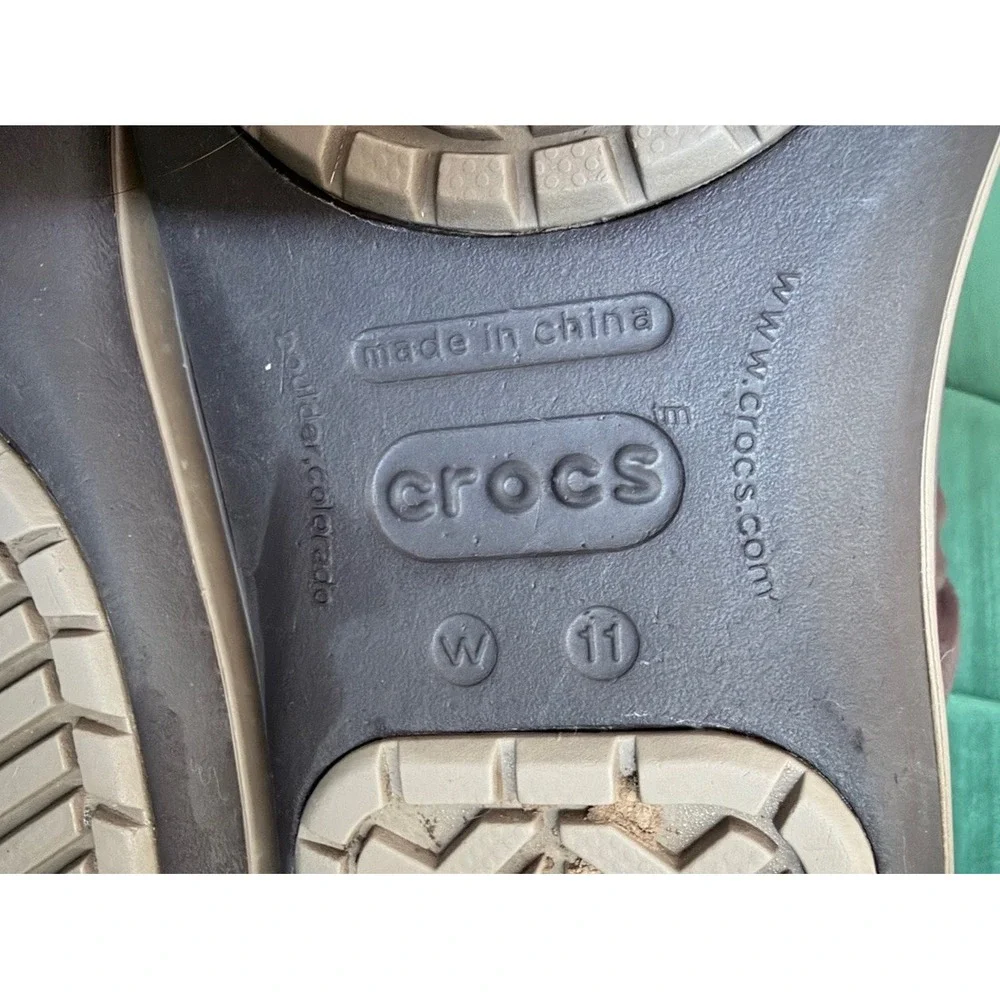 Crocs Winter Puff Boot Womens Size 11 Brown Good Quilted Insulated Snow Boots‎